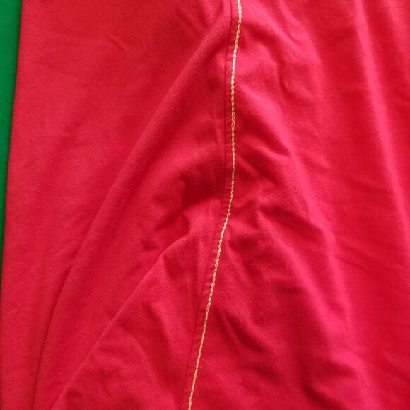 Polo Franky Max Red Yellow Ferrari Pit Crew Rugby Men Large Preppy - Picture 9 of 10